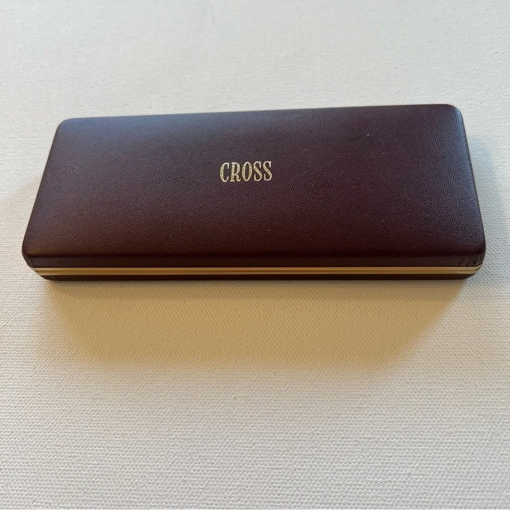 In Box Cross Ballpoint Pen 14KT‎ Gold Mint Condition (C4) Engraved 